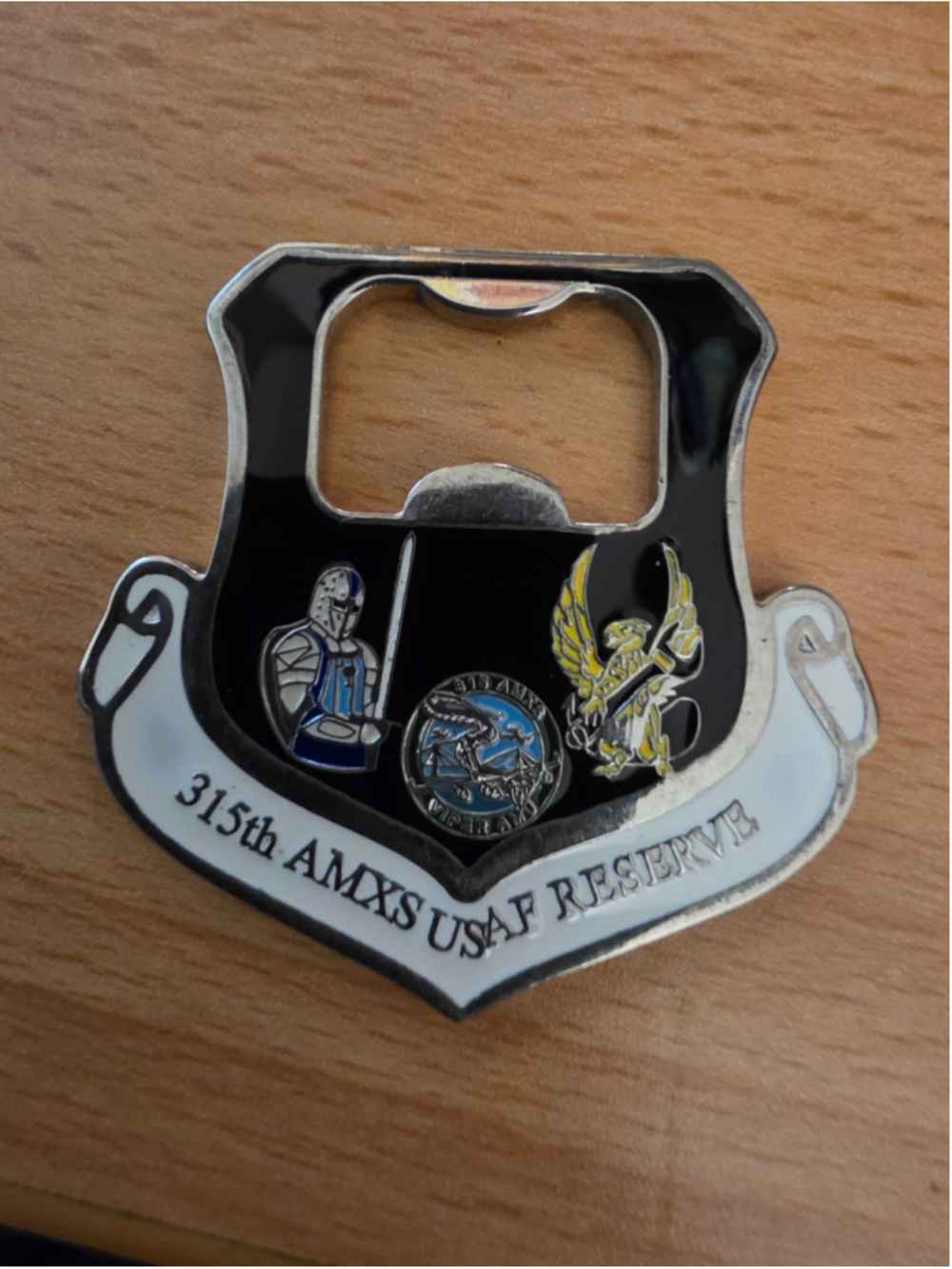 315th AMXS Charleston Bottle Opener Challenge Coin